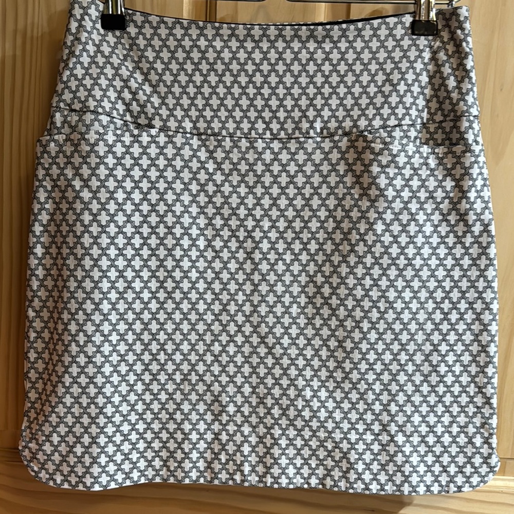 Stylish Gray Patterned Women's Skirt